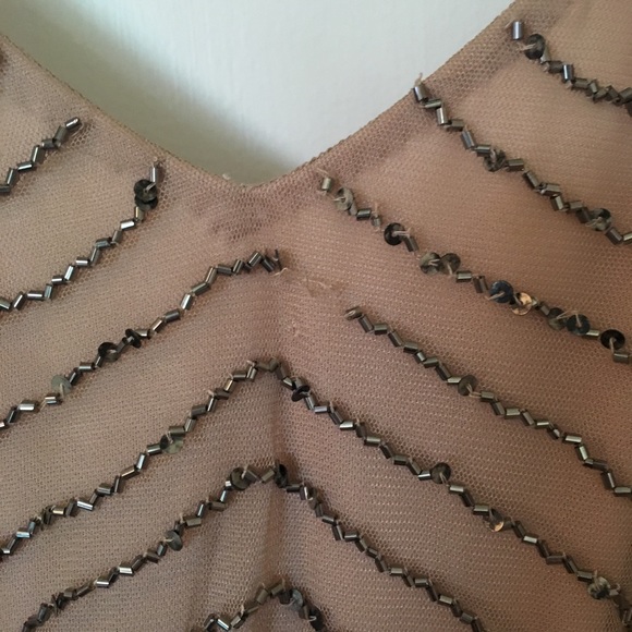 Adrianna Papell Sequined Blouson Gown - Picture 6 of 8